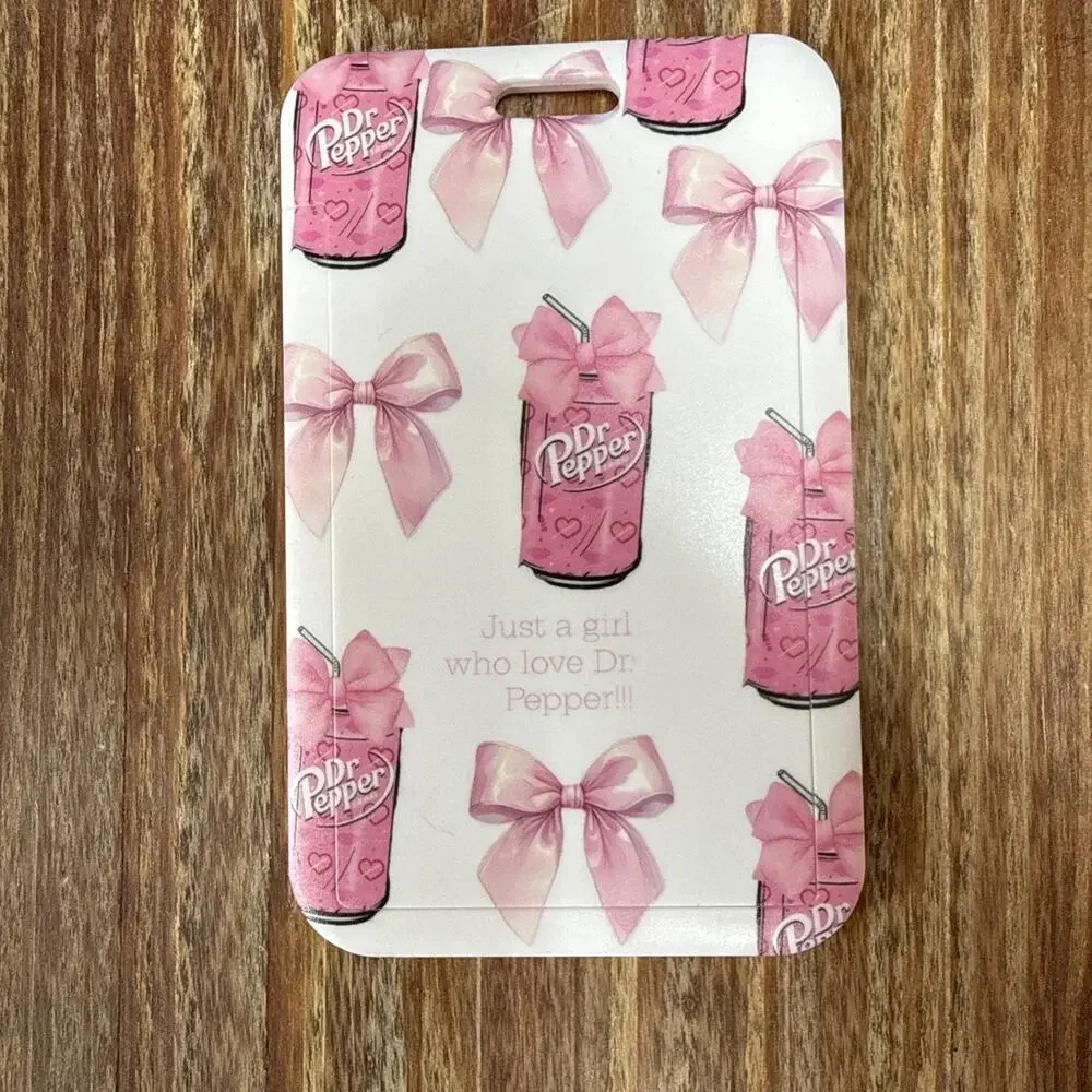 Dr Pepper Girly Badge ID Holder